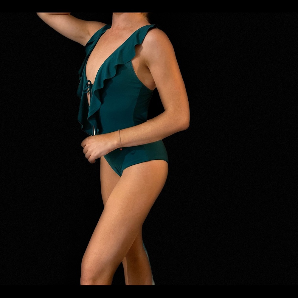 Becca one piece ruffled suit